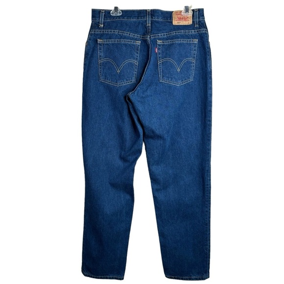 550 Relaxed Fit High Waisted Tapered Leg Women’s Jeans Size 14 Misses - Picture 6 of 11